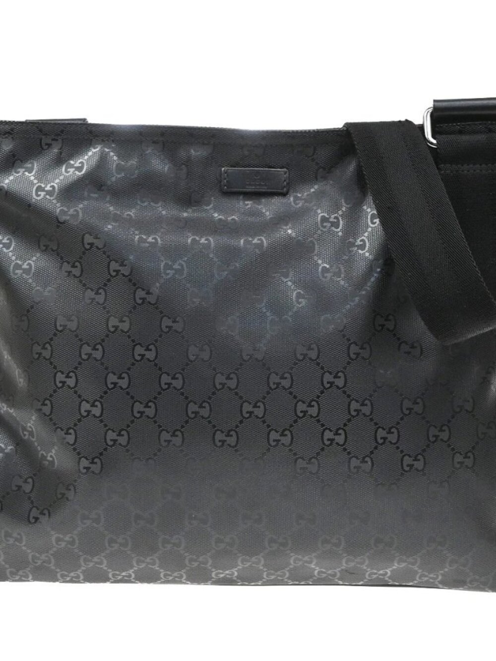 GUCCI Logo GG Pattern Imprime Crossbody Shoulder Bag PVC Leather BK SHW 16KE309